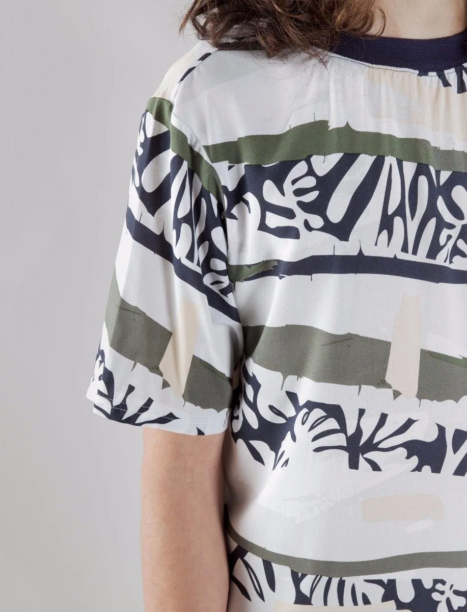 TROPI CAMO WOVEN TEE sold by NATIVE YOUTH product image thumbnail 2
