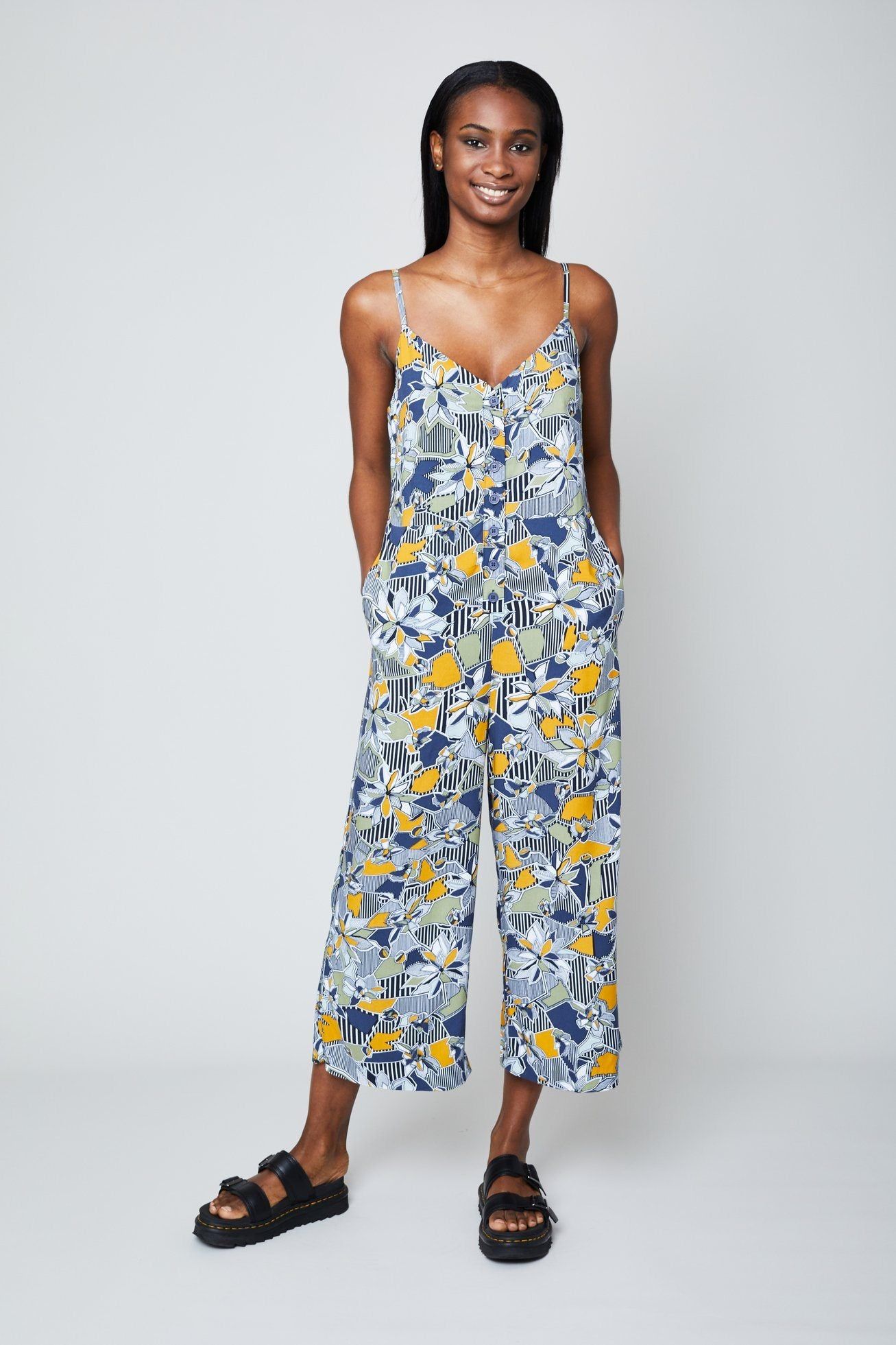 THE GEO FLORA CAMI JUMPSUIT sold by NATIVE YOUTH