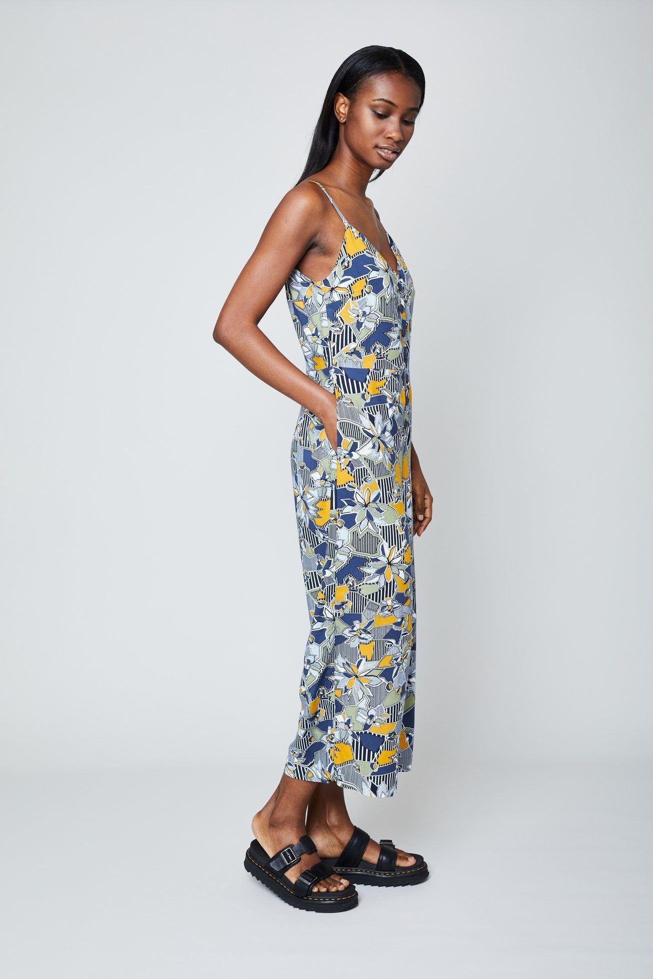 THE GEO FLORA CAMI JUMPSUIT sold by NATIVE YOUTH product image thumbnail 2