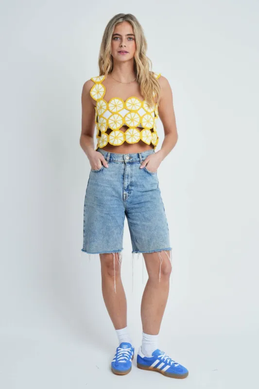 LUCIA CROCHET TOP sold by NATIVE YOUTH