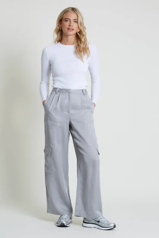 FERLA TENCEL WIDE LEG TROUSER made by NATIVE YOUTH
