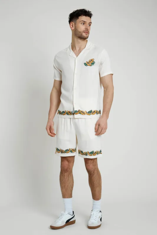 ETAERIO FRUIT EMBROIDERED ECOVERO VISCOSE SHIRT sold by NATIVE YOUTH