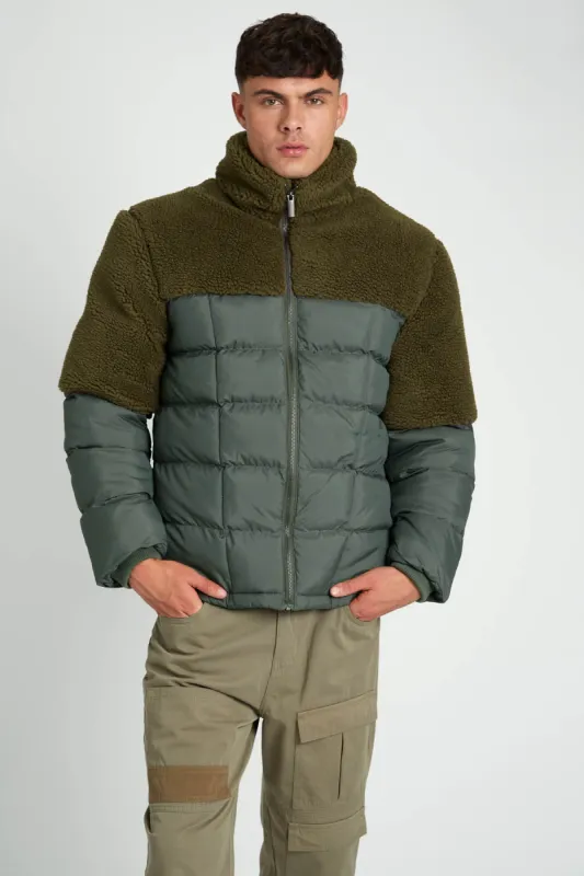 HIGGINS SHERPA TRIM PUFFER JACKET sold by NATIVE YOUTH