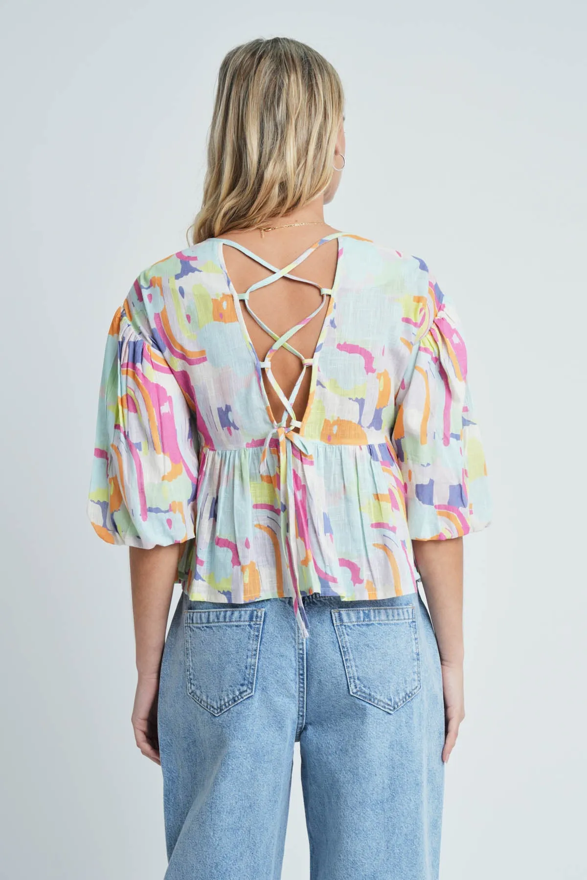 SUMMER RAIN BLOUSE sold by NATIVE YOUTH product image thumbnail 5