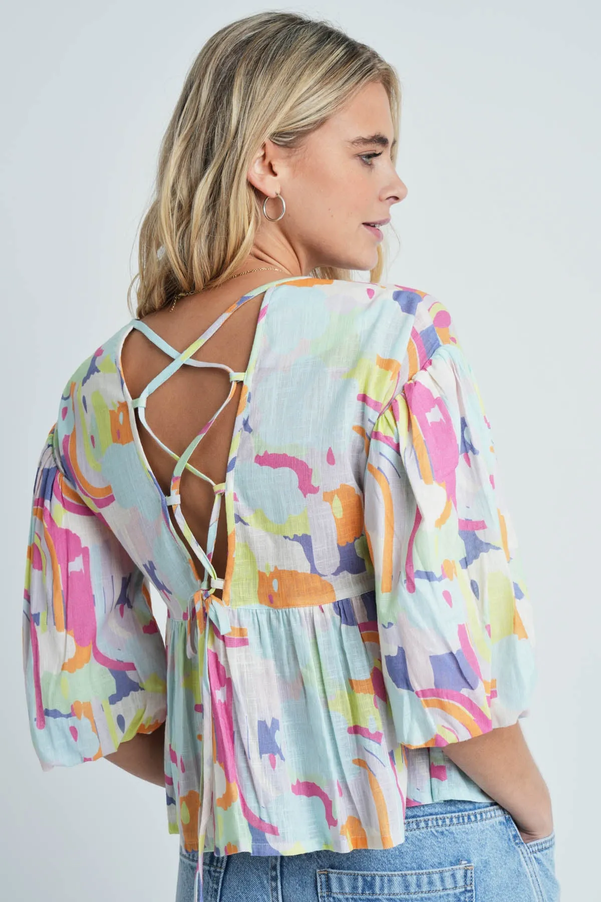 SUMMER RAIN BLOUSE sold by NATIVE YOUTH product image thumbnail 2