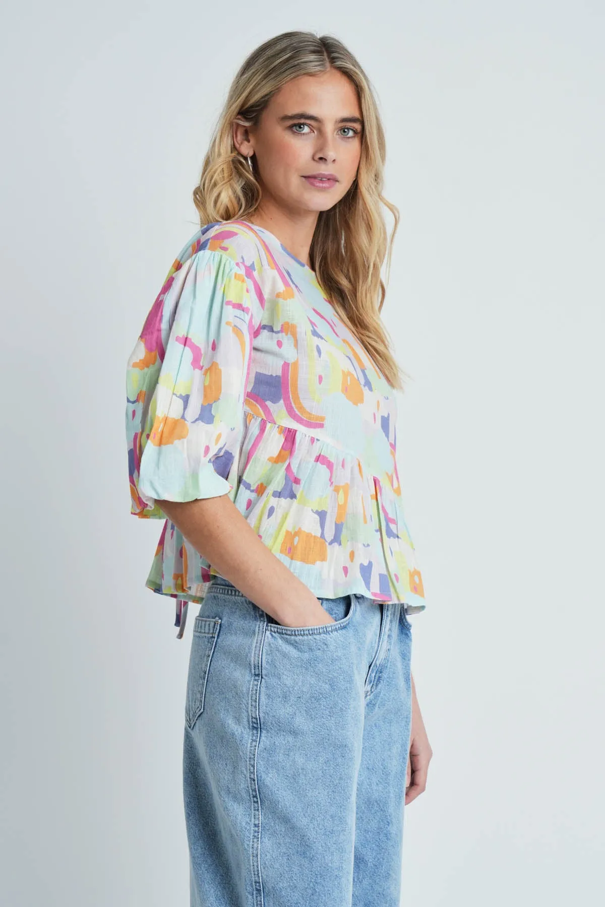 SUMMER RAIN BLOUSE sold by NATIVE YOUTH product image thumbnail 3