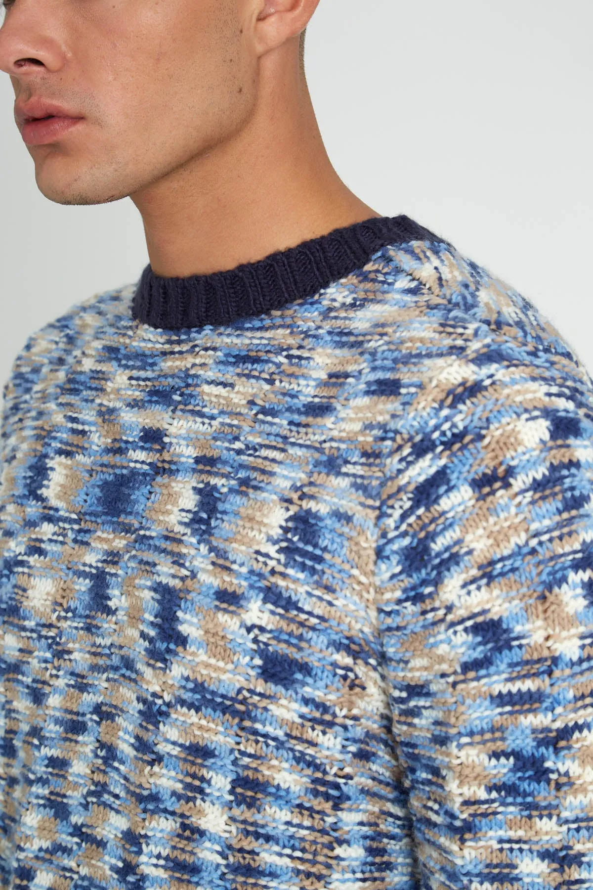 CYPHER KNITTED SPACE DYE JUMPER sold by NATIVE YOUTH product image thumbnail 5