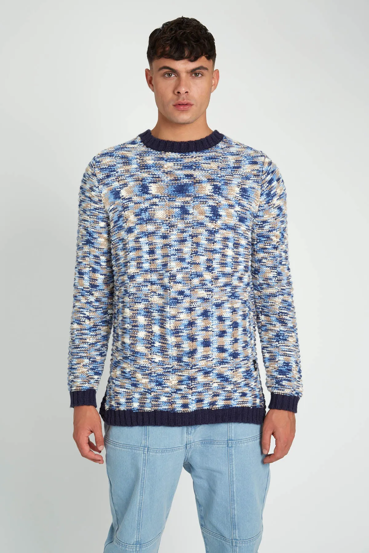 CYPHER KNITTED SPACE DYE JUMPER sold by NATIVE YOUTH product image thumbnail 3