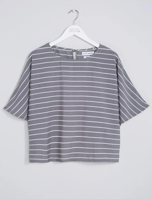 Aya Stripe Tee sold by NATIVE YOUTH