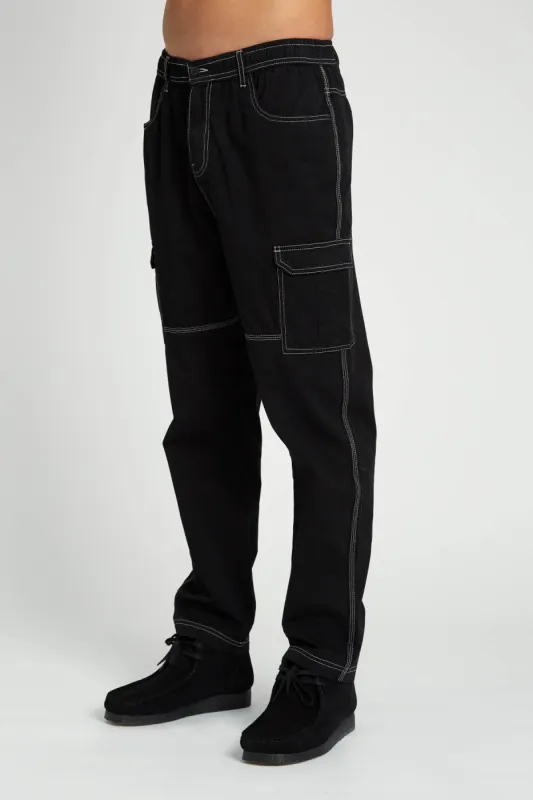 GLOVER TROUSER WITH CONTRAST STITCH sold by NATIVE YOUTH
