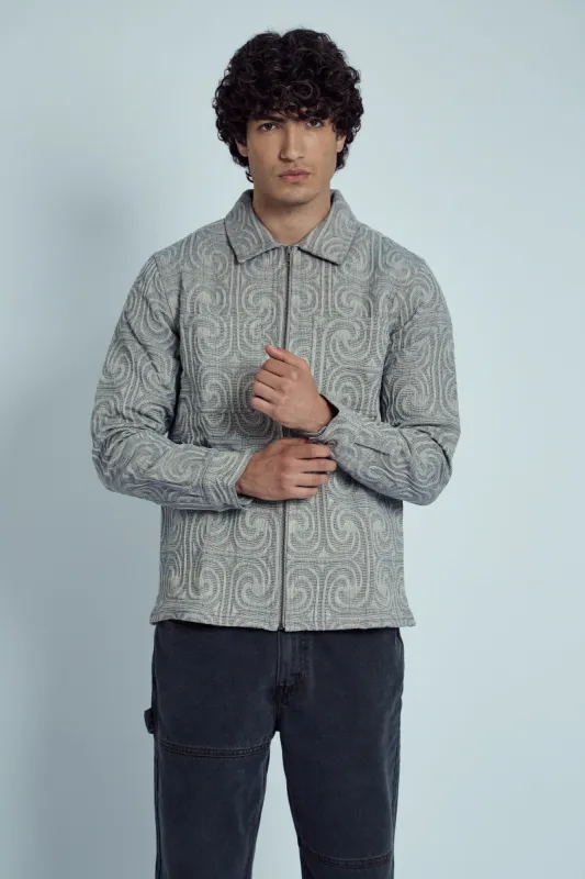 WILLA ZIP JACQUARD JACKET made by NATIVE YOUTH