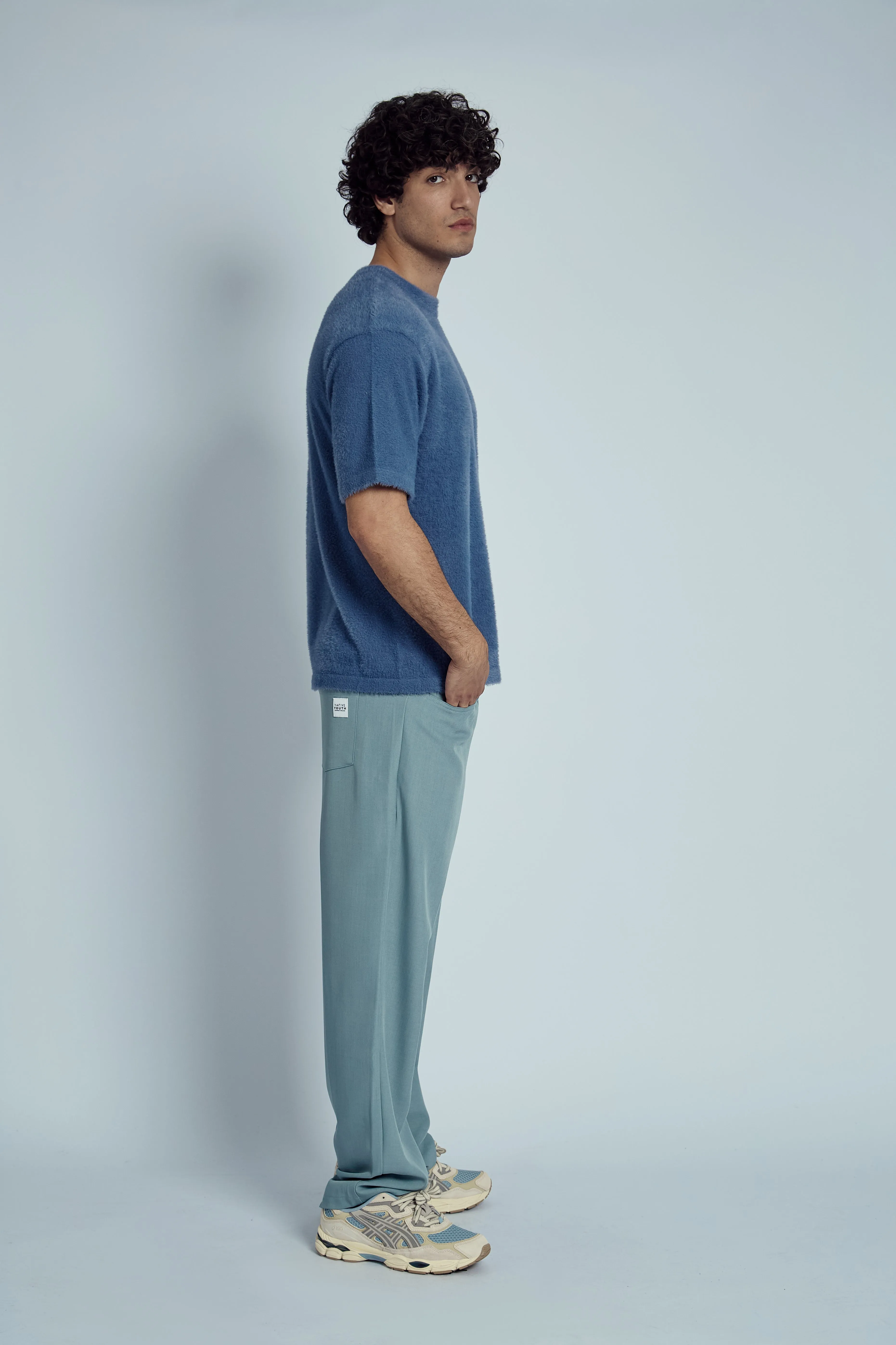 TULLOCH SHORT SLEEVE JUMPER IN FLUFFY KNIT sold by NATIVE YOUTH product image thumbnail 5