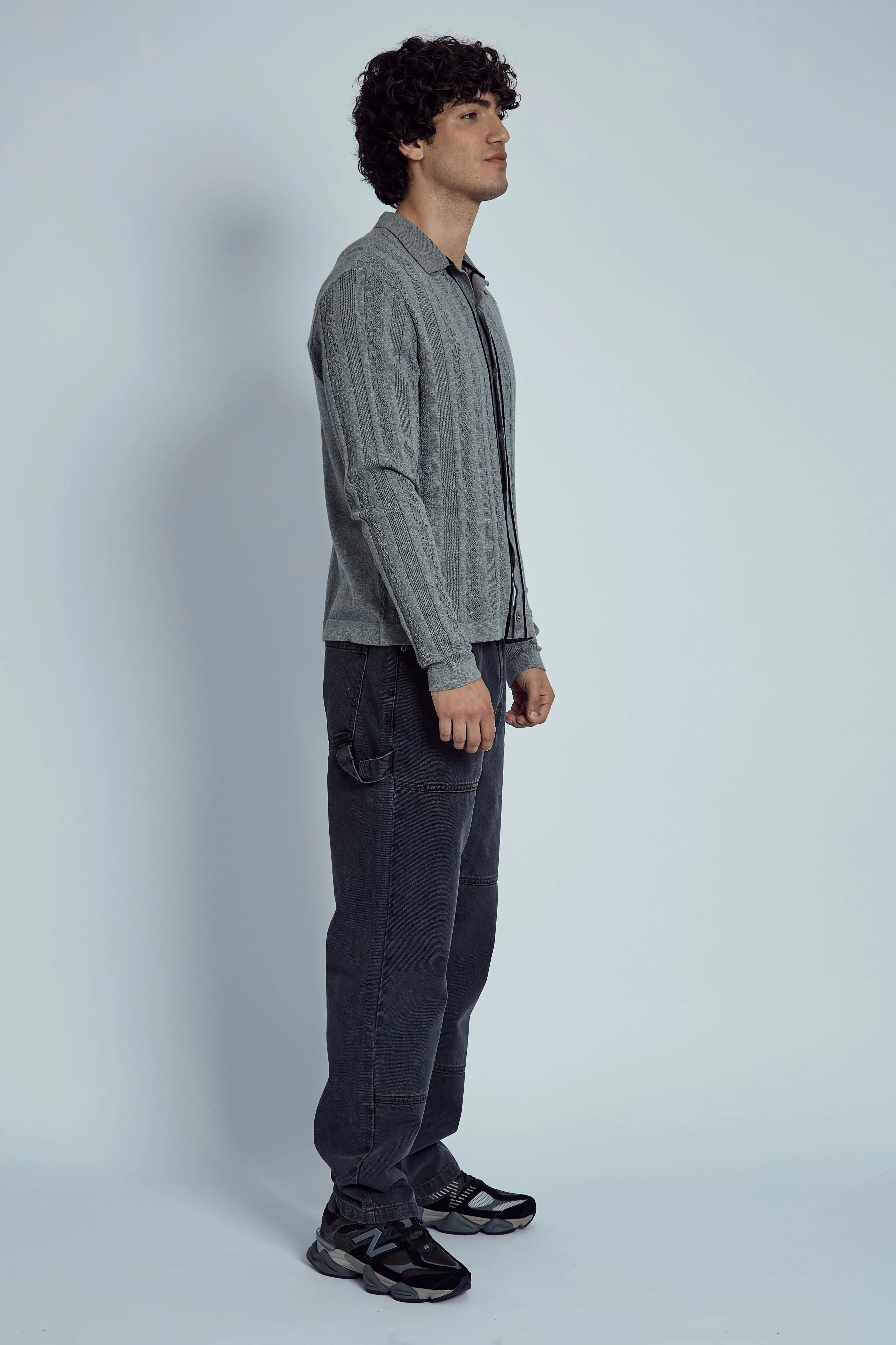 HEMMINGS KNITTED JACQUARD STRIPE SHIRT sold by NATIVE YOUTH product image thumbnail 5