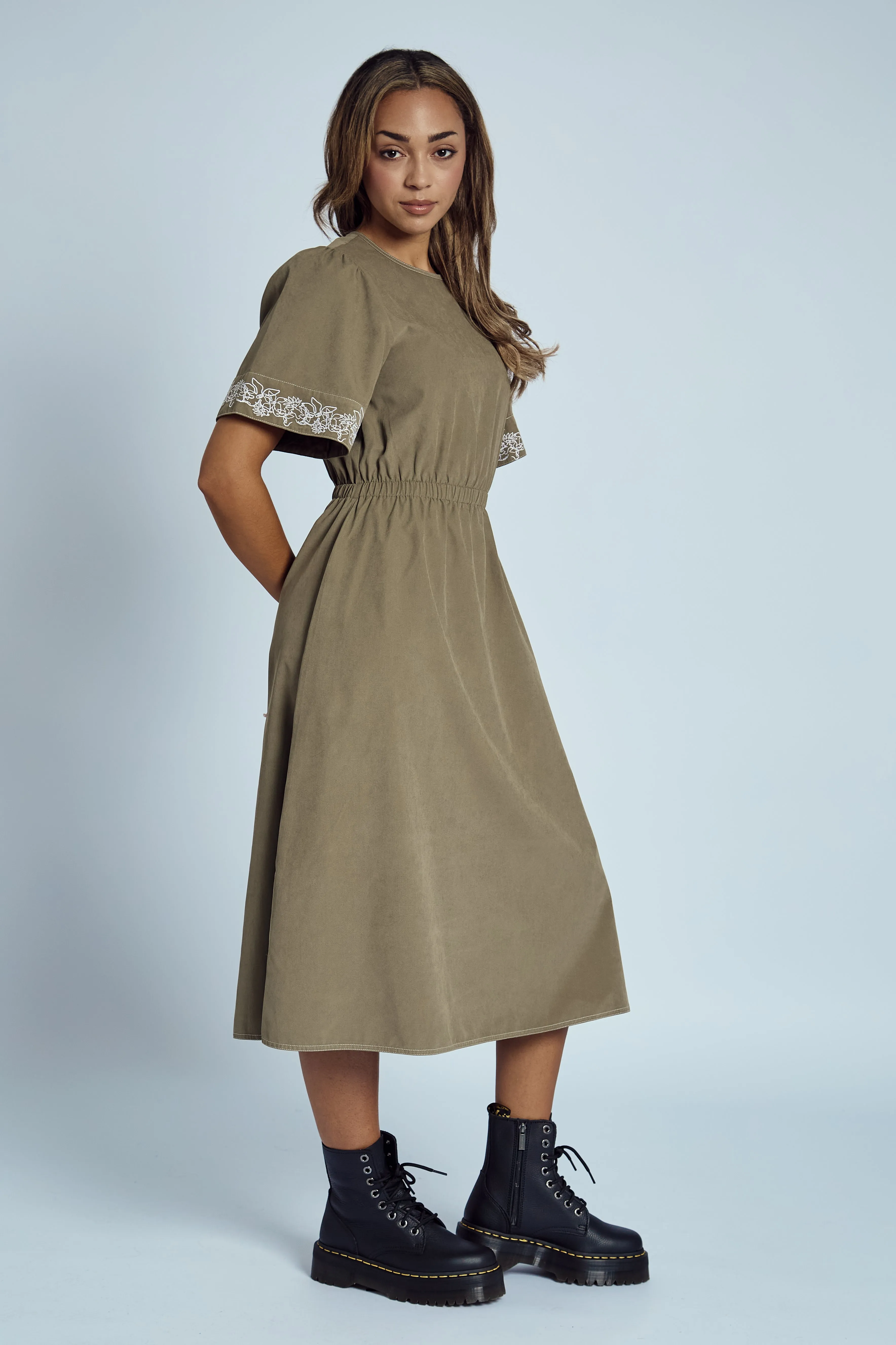 EVELYN EMBROIDERED MIDI DRESS sold by NATIVE YOUTH product image thumbnail 2
