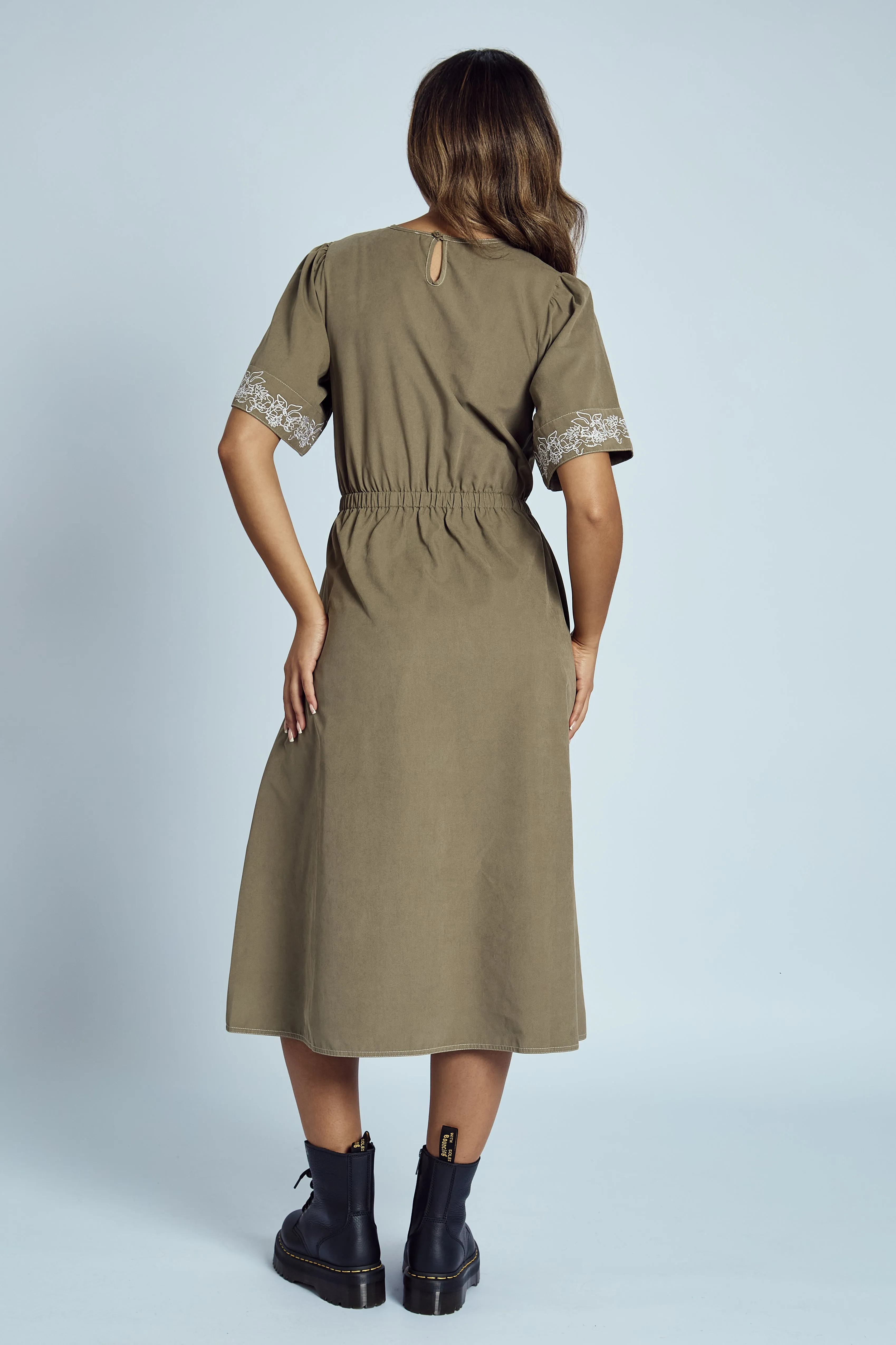 EVELYN EMBROIDERED MIDI DRESS sold by NATIVE YOUTH product image thumbnail 5