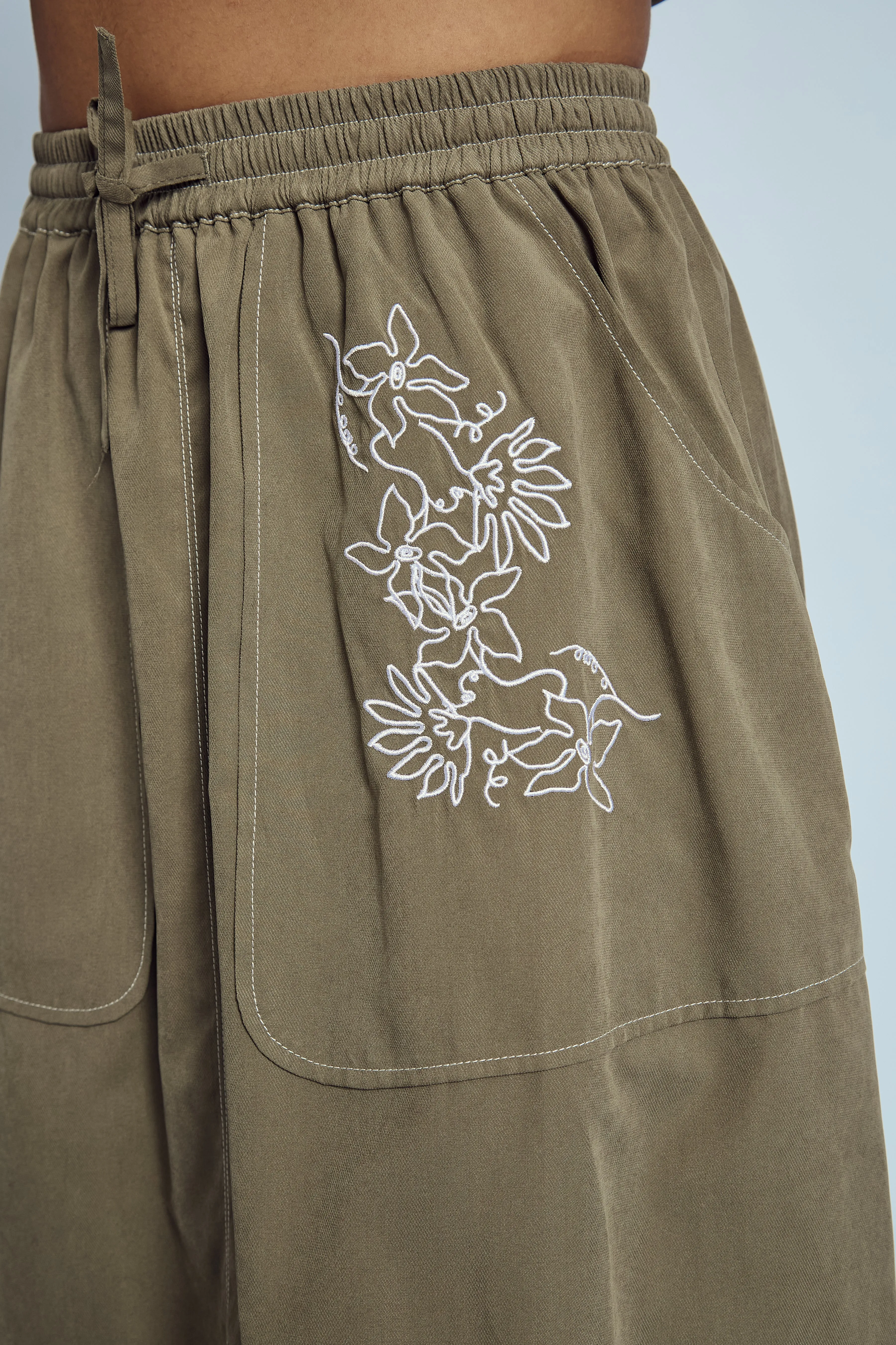 EVELYN EMBROIDERED MIDI SKIRT sold by NATIVE YOUTH product image thumbnail 2