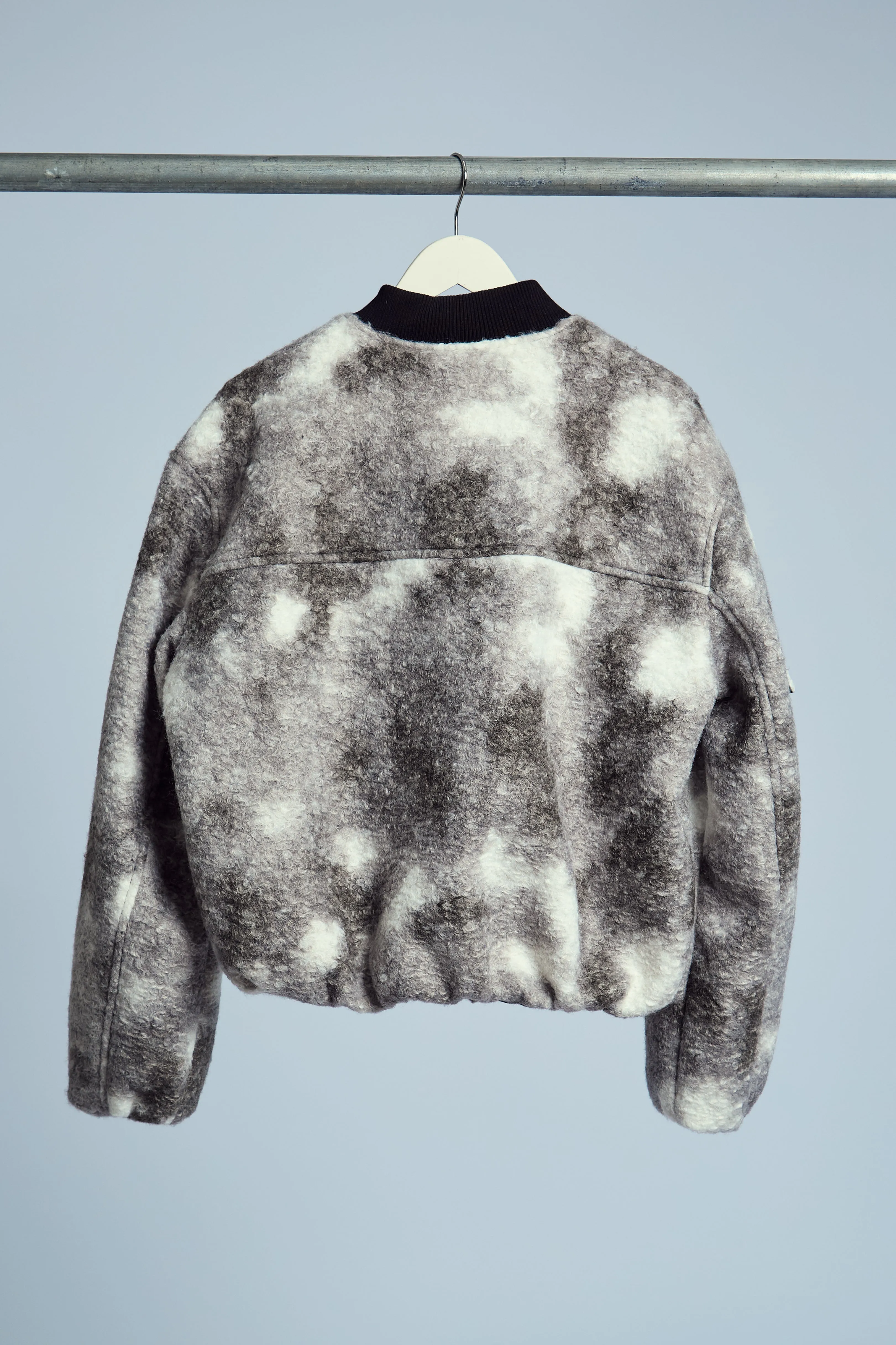 HARLEY BOUCLE MONOCHROME BOMBER JACKET sold by NATIVE YOUTH product image thumbnail 4