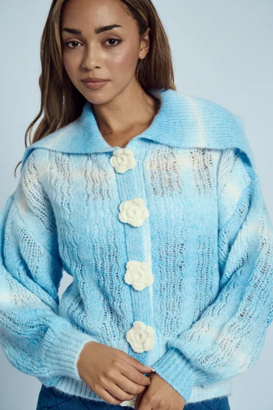 FELICITY FLORAL KNIT CARDIGAN sold by NATIVE YOUTH