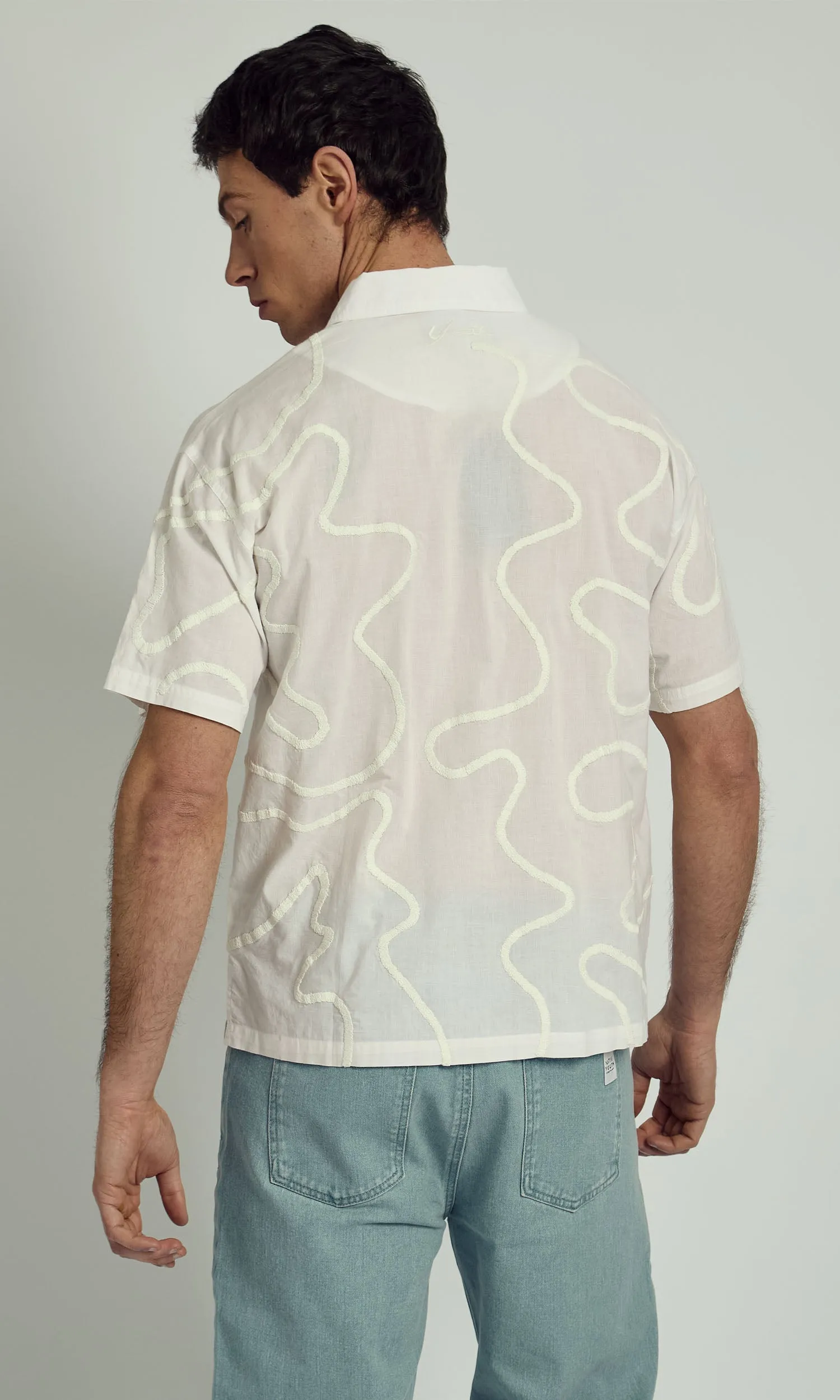 ELM ALL OVER EMBROIDERED SHIRT sold by NATIVE YOUTH product image thumbnail 3