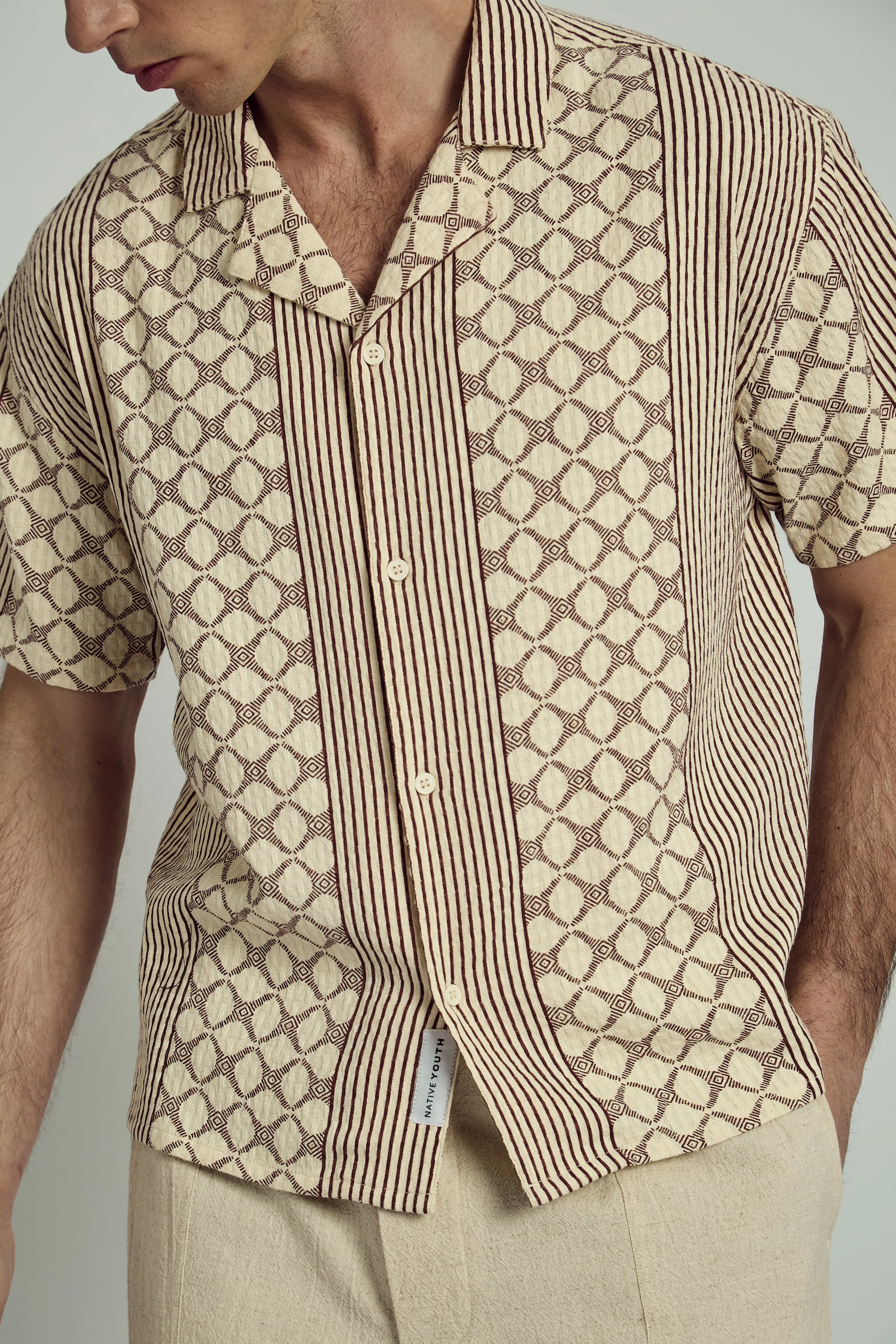 KINSLEY BOXY PRINTED SHIRT sold by NATIVE YOUTH product image thumbnail 2