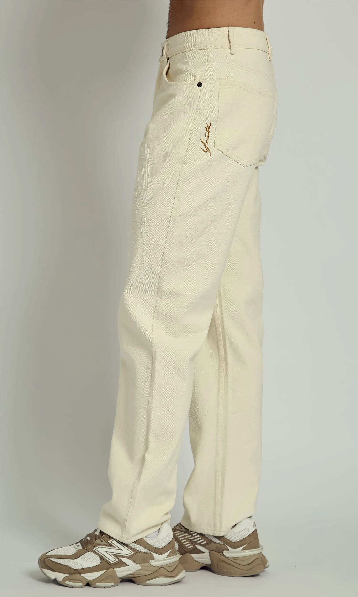 HERBERS EMBROIDERY DENIM TROUSER sold by NATIVE YOUTH product image thumbnail 3