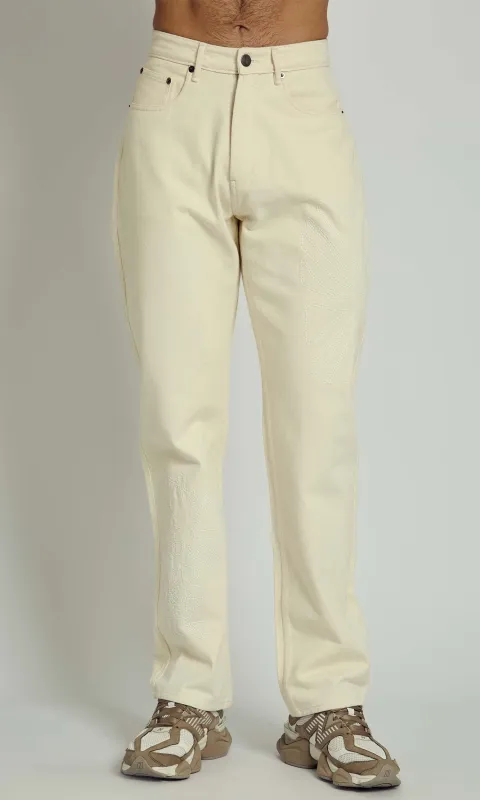 HERBERS EMBROIDERY DENIM TROUSER made by NATIVE YOUTH