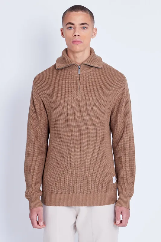 BOOTH HALF ZIP KNIT sold by NATIVE YOUTH