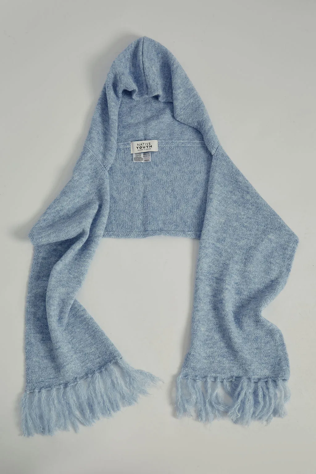 SOFT SCARF IN BLUE sold by NATIVE YOUTH product image thumbnail 2