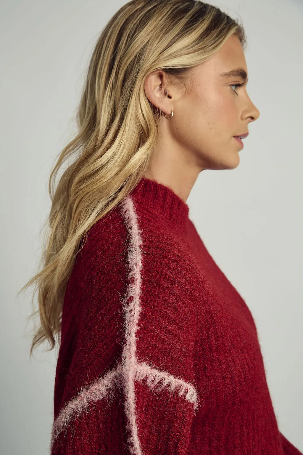 ROSALIE HAND EMBROIDERED WIDE SLEEVE KNITTED JUMPER sold by NATIVE YOUTH product image thumbnail 2