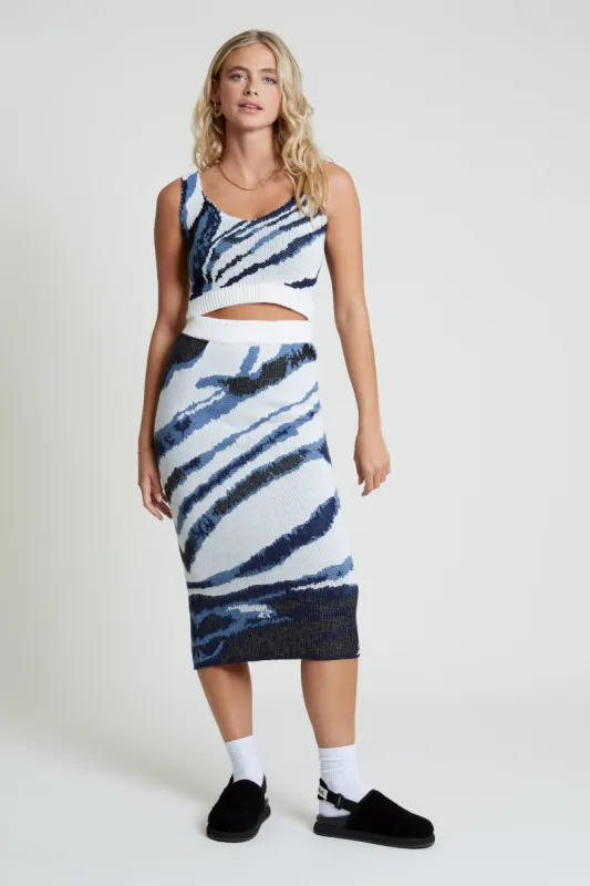WAVELET KNIT SKIRT sold by NATIVE YOUTH
