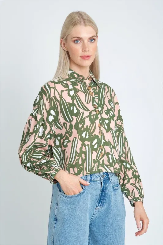 MARROW PRINT BLOUSE sold by NATIVE YOUTH