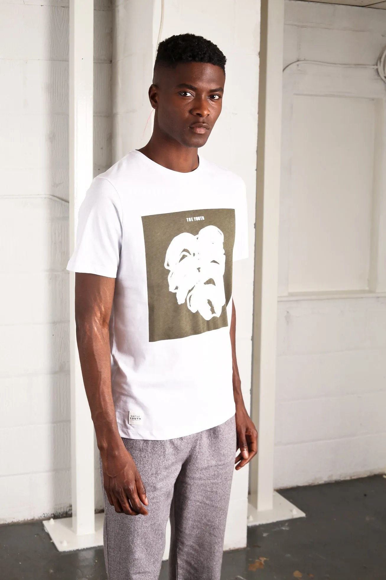 FOREST FLORA PLACEMENT TEE sold by NATIVE YOUTH