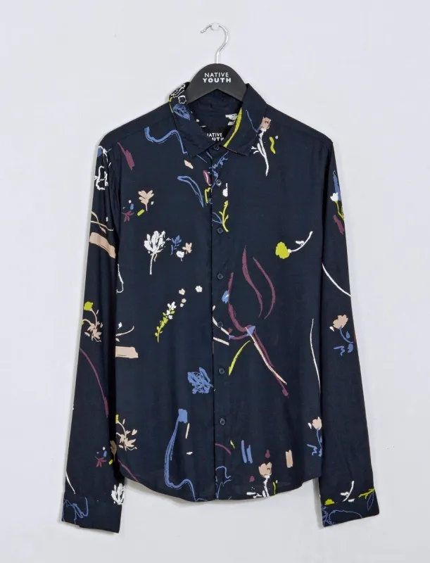 Floral Cascade Shirt sold by NATIVE YOUTH
