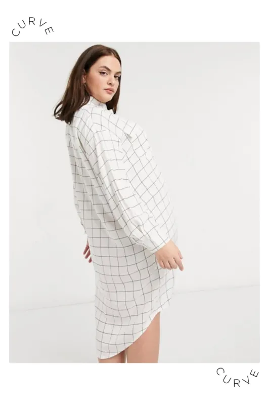 RAYAN CHECKED DRESS - CURVE sold by NATIVE YOUTH