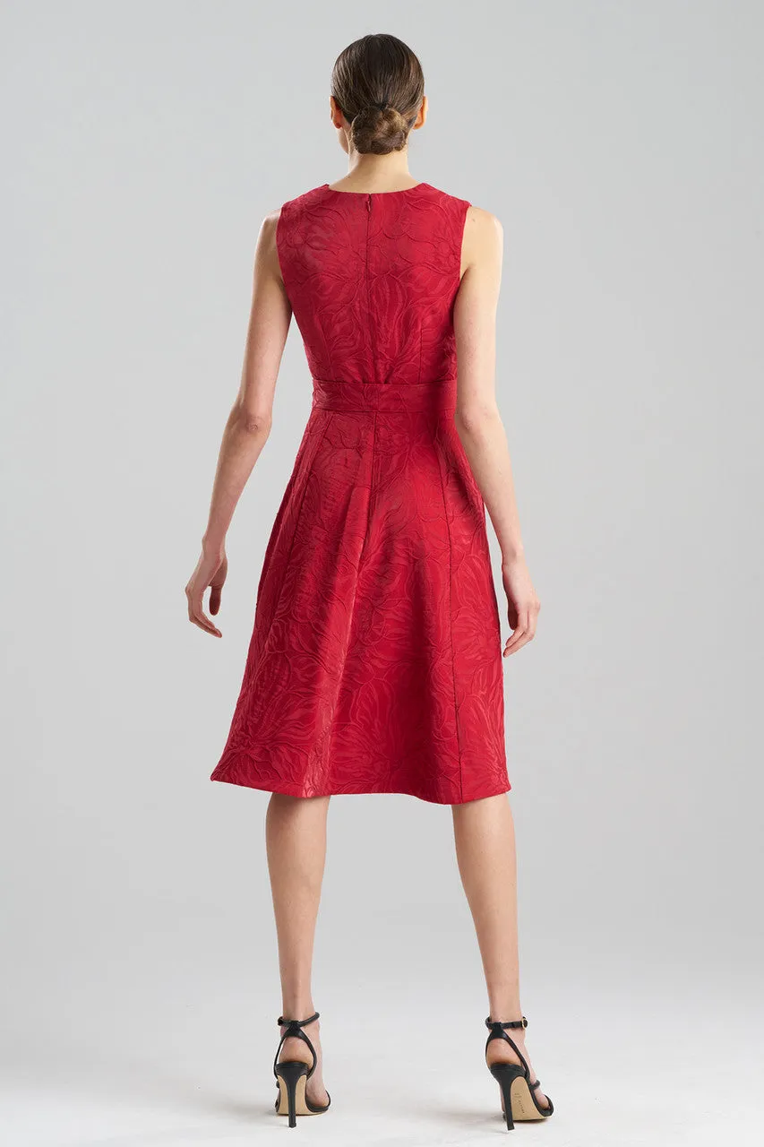 Fluid Floral Jacquard Fit & Flare Dress sold by Natori product image thumbnail 2