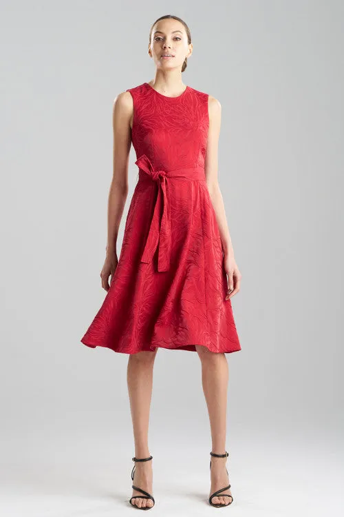 Fluid Floral Jacquard Fit & Flare Dress sold by Natori