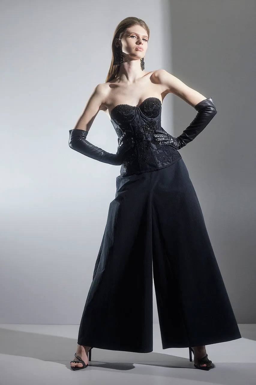 Taffeta Palazzo Pull On Pants sold by Natori product image thumbnail 4