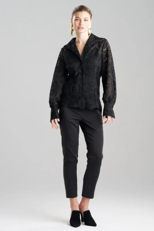Mantilla Lace Button Down Shirt sold by Natori