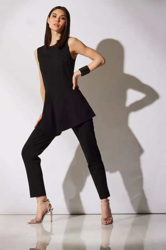 Compact Knit Asymmetrical Top sold by Natori