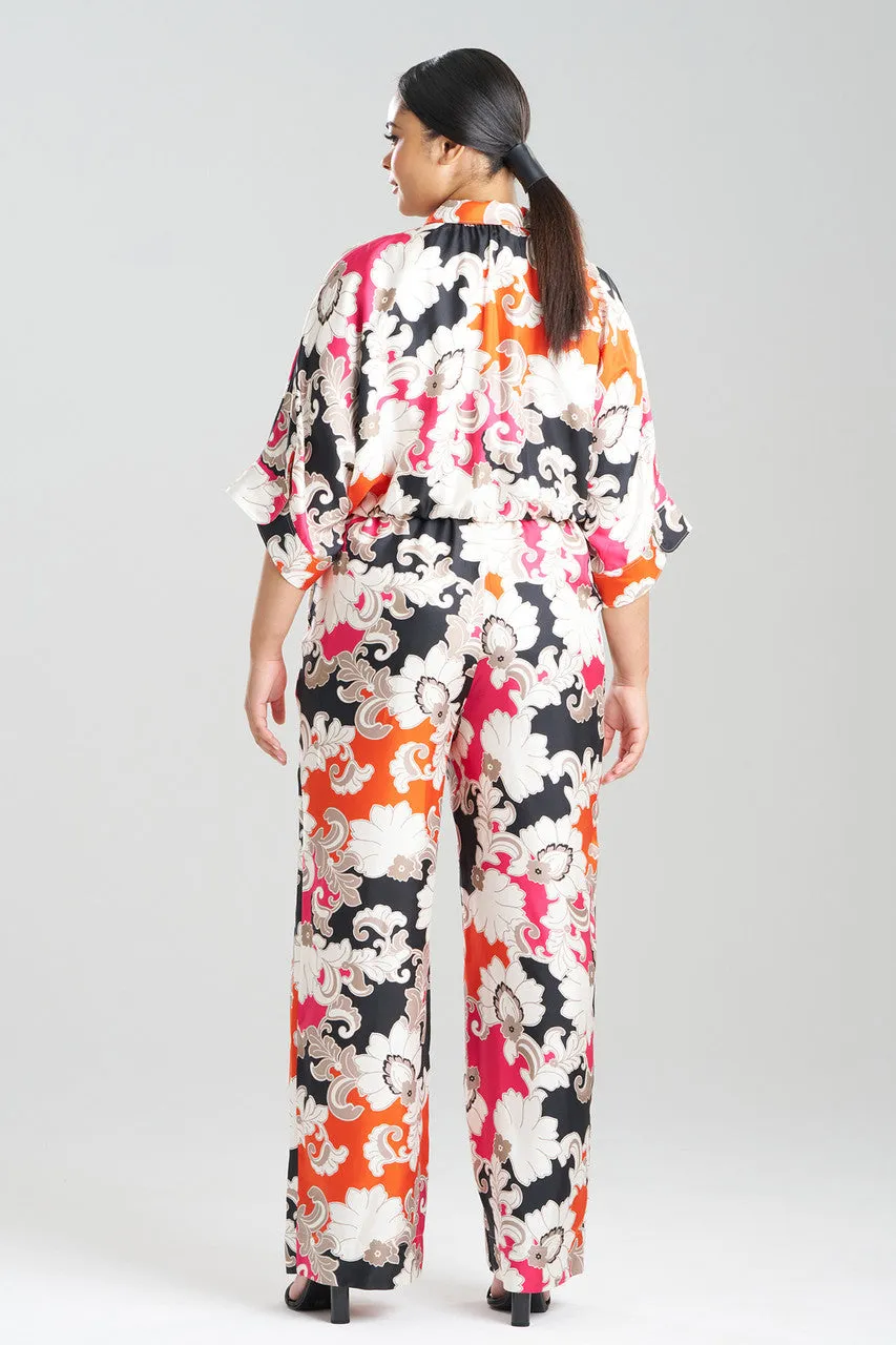 Cressida Printed Silk Twill Jumpsuit sold by Natori product image thumbnail 4