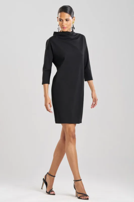 Compact Knit Funnel Shift Dress sold by Natori