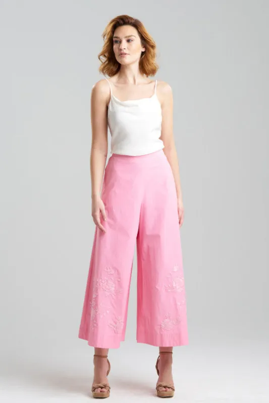 Couture Techno Poplin Palazzo Ankle Pants sold by Natori