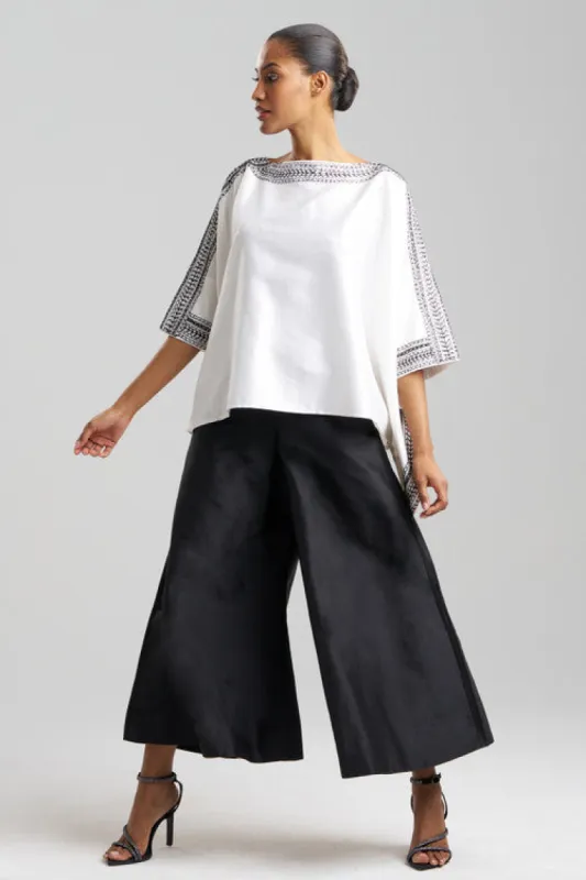 Couture Silk Dupioni Embroidered Top sold by Natori