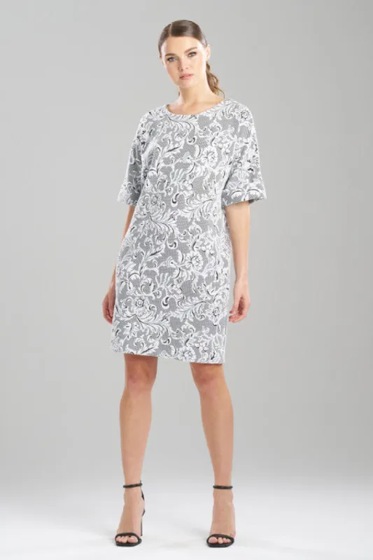 Floral Jacquard T-Shirt Dress sold by Natori