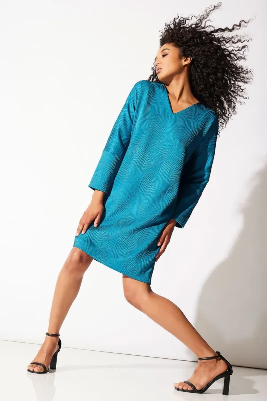 Scroll Jacquard Wedge Dress sold by Natori