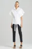 Cotton Poplin Kimono Wrap Shirt sold by Natori