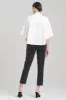Cotton Poplin Kimono Wrap Shirt sold by Natori