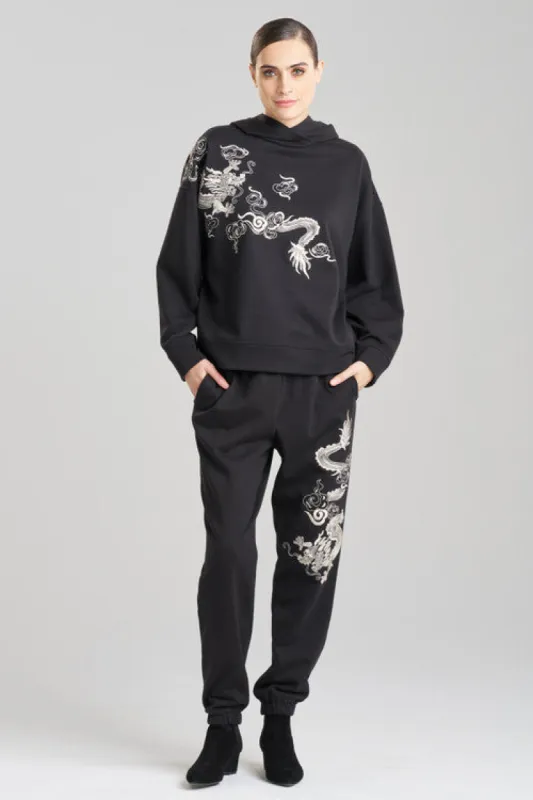 Dragon French Terry Embroidered Unisex Hoodie sold by Natori