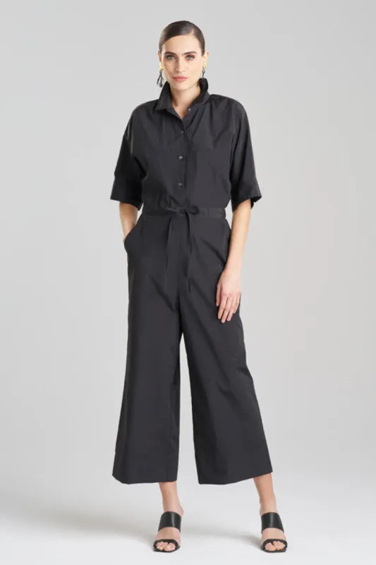 Techno Poplin Jumpsuit sold by Natori