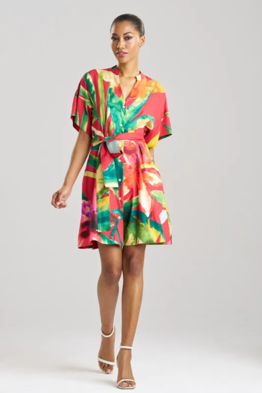 Mallorca Printed Cotton Silk Dress sold by Natori